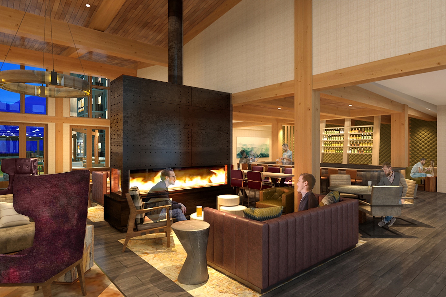 Kindred - Lobby & Bar | OZ Architecture